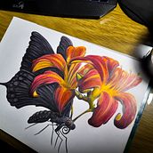 Mi proyecto del curso: Ilustración surrealista inspirada en la naturaleza. Un progetto di Illustrazione tradizionale, Disegno a matita, Disegno, Disegno artistico, Illustrazione naturalistica e Disegno con matite colorate di Luciana Circular - 31.08.2022