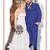 Caricaretratos Casal. Traditional illustration project by VALMIR LEMES - 09.01.2022