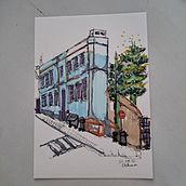 Mi proyecto del curso: Dibujo arquitectónico expresivo con marcadores de colores. Een project van  Schetsen,  Tekening,  Architecturale illustratie, Sketchbook y  Illustratie met inkt van Esperanza Navarro Andrades - 02.09.2022