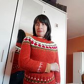 Mi proyecto del curso: Diseño y tejido de punto con la técnica jacquard. Accessor, Design, Fiber Arts, Knitting, and Textile Design project by Vanessa Bustos Del Pino - 09.02.2022