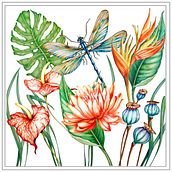 Flower illustrations. Un progetto di Illustrazione tradizionale, Disegno a matita e Disegno con matite colorate di Gyongyi Nagy - 02.09.2022