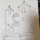 My project for course: Expressive Architectural Sketching with Colored Markers. Sketching, Drawing, Architectural Illustration, Sketchbook & Ink Illustration project by abcdwh1 - 09.02.2022