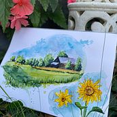 Mój projekt z kursu: Akwarelowy dziennik podróży. Traditional illustration, Watercolor Painting, Architectural Illustration, and Sketchbook project by darhena - 09.01.2022