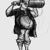Ogre. Character Design, and Traditional illustration project by Keshav P - 09.02.2022
