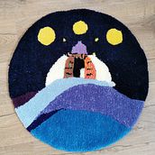 Mon projet du cours : Technique du tufting pour la création de tapis Ein Projekt aus dem Bereich H, werk, Dekoration von Innenräumen, Weben, DIY und Textildesign von kinta640 - 02.09.2022
