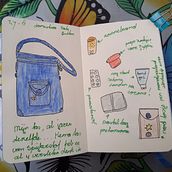 Mijn project van de cursus: Geïllustreerd dagboek: een bewuste dagelijkse praktijk. Un proyecto de Bocetado, Creatividad, Dibujo, Sketchbook y Bellas Artes de Mellissa Theunisz - 02.09.2022