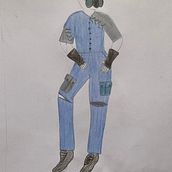 Diseño de vestuario para obra de teatro ULTIMATUM. Fashion Design project by yax_artes_escenicas - 09.03.2022