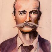 My project for course: Artistic Portrait with Watercolors. Fine Arts, Painting, Watercolor Painting, and Portrait Drawing project by jdonpeterson - 09.03.2022