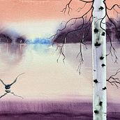 Mijn project van de cursus: Sfeervolle landschappen met aquarel. Fine Arts, Painting, and Watercolor Painting project by Wim Devreese - 09.03.2022