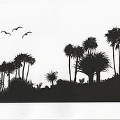 My project for course: Painting Atmospheric Landscapes with Gouache. Traditional illustration, Painting, and Gouache Painting project by Tamás Nagy - 09.30.2022
