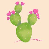 Prickly Pear Love. Un progetto di Illustrazione tradizionale di alyssavertindesign - 03.09.2022