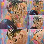 Mein Kursprojekt: Experimentelle Porträtmalerei mit Ölfarben. Fine Arts, Painting, and Oil Painting project by Ulli Geiger - 09.03.2022