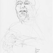 Sketch & colour. Fine Arts, Sketching, Watercolor Painting, Portrait Drawing, and Figure Drawing project by Teresa Montalvao Hodson - 09.03.2022