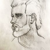 Mi proyecto del curso: Sketchbook de retrato: explora el rostro humano. Un projet de Esquisse , Dessin, Dessin de portrait, Dessin artistique , et Carnet de croquis de deika - 03.09.2022