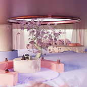 Pink Paradise. Architecture, Interior Architecture, Digital Architecture, and ArchVIZ project by Matteo Caretti - 11.09.2022