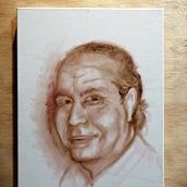 Retrato expresivo al óleo / técnica alla prima / Tata Andrés. Fine Arts, Painting, and Oil Painting project by Esteban Martinez - 09.04.2022