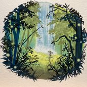 Mein Kursprojekt: Märchenlandschaften mit Gouache malen. Traditional illustration, Painting, and Gouache Painting project by ros_szb - 09.04.2022