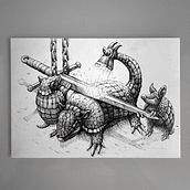 Mi proyecto del curso: Ilustración surrealista con rotuladores. Traditional illustration, Pencil Drawing, Drawing, Realistic Drawing, Artistic Drawing & Ink Illustration project by Javier Garcia Martin - 09.04.2022