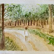 Il mio progetto del corso: Paesaggi naturali ad acquerello . Seni Rupa, Lukisan, Dan Lukisan Cat Air proyek oleh Daniela Brozzu - 09.04.2022