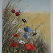 My project for course: Illustrating the Natural World with Watercolor and Charcoal. Un proyecto de Ilustración tradicional, Pintura e Ilustración naturalista				 de Sue Higgerson - 04.09.2022
