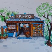 My project for course: Expressive Architectural Sketching with Colored Markers. Sketching, Drawing, Architectural Illustration, Sketchbook & Ink Illustration project by Emma Haskins - 09.04.2022