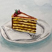 My project for course:  Flavorful Food Illustration with Watercolor. Un projet de Illustration traditionnelle, Beaux Arts, Peinture , et Aquarelle de harti - 04.09.2022