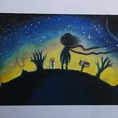 My project for course: Illustration Techniques to Unlock your Creativity. Design, Traditional illustration, Fine Arts, Painting, Creativit, Creating with Kids, and Sketchbook project by Zuzana Repková - 09.04.2022