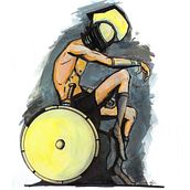 El reposo del guerrero. Design, Traditional illustration, Character Design, Fine Arts, Painting, Comic, Drawing, Concept Art, Artistic Drawing, Instagram, Acr, lic Painting & Ink Illustration project by Rubén Navas Sastre - 09.04.2022