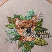 Mój projekt z kursu: Haft ręczny na ubraniach: wyszywanie kolażu. Embroider, Upc, cling, and Textile Design project by anna_mozgowiec - 09.05.2022