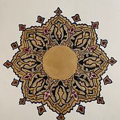 My project for course: Introduction to Islamic Art: Create Biomorphic Patterns . % Megan Johnson tarafından hazırlanan Tablo, Desen Tasarımı, Çizim, Sulubo, a Resim, Mürekkep İllüstras, Ve onu projesi - 09.05.2022