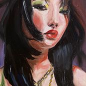 Il mio progetto del corso: Ritratti espressivi a olio: impara a dipingere "alla prima". Un proyecto de Bellas Artes, Pintura y Pintura al óleo de xmelissaarena - 05.09.2022