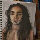 Mi proyecto del curso: Retrato realista al pastel tiza. Traditional illustration, Fine Arts, Drawing, Portrait Drawing, and Realistic Drawing project by Carmen Elez - 09.05.2022