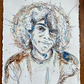 My project for course: Experimental Portraiture with Ink, Tea and Alcohol Ein Projekt aus dem Bereich Bildende Künste, Malerei, Zeichnung und Illustration mit Tinte von Leonie van Passel - 05.09.2022