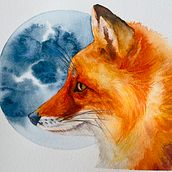 My project for course: Expressive Animal Portraits in Watercolor. Traditional illustration, Watercolor Painting, Realistic Drawing, and Naturalistic Illustration project by jiezi - 09.06.2022
