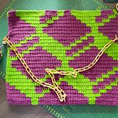 Meu projeto do curso: Design de padrões para crochê: encontre seu próprio estilo. Un projet de Création d'accessoires, Création de motifs, Art textile, DIY, Crochet , et Design textile de Vitória Sachetti - 06.09.2022