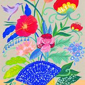 My project for course: Floral Illustration with Gouache Paint. Digital Illustration, Botanical Illustration, and Gouache Painting project by Catherine Rompais - 09.04.2022