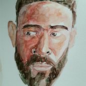 Mi proyecto del curso: Retrato contemporáneo en acuarela. Fine Arts, Painting, Watercolor Painting, and Portrait Drawing project by gonzalo_alejandro_trejo - 09.06.2022