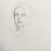 My project for course: Portrait Sketchbooking: Explore the Human Face. Sketching, Drawing, Portrait Drawing, Artistic Drawing, and Sketchbook project by rebekahfarout - 09.06.2022