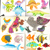 My project for course: Illustration Techniques to Unlock your Creativity. Design, Traditional illustration, Fine Arts, Painting, Creativity, Creating with Kids, and Sketchbook project by Ezgi Alkan - 09.07.2022