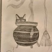 Meu projeto do curso: A arte de desenhar: transforme seus rabiscos em arte. Traditional illustration, Pencil Drawing, Drawing, and Sketchbook project by Olga Santos - 09.07.2022