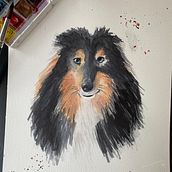 Meu projeto do curso: Retratos expressivos de animais em aquarela. Traditional illustration, Watercolor Painting, Realistic Drawing, and Naturalistic Illustration project by Rebecca Tavares - 09.07.2022