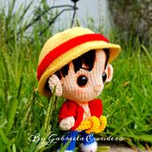 Luffy one piece. Projekt z dziedziny  Tkactwo użytkownika Luz Gabriela Escudero Perez - 06.09.2022