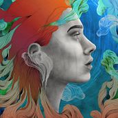 Mi proyecto del curso: Técnicas de ilustración con acuarela digital. Projekt z dziedziny Trad, c, jna ilustracja, Ilustracja c, frowa, Malowanie akwarelą, Portret, R, sunek c i frow użytkownika Claudia Ali - 07.09.2022