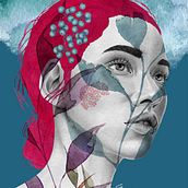 Mi proyecto del curso: Retrato en grafito con intervención digital. Projekt z dziedziny Trad, c, jna ilustracja, R, sunek ołówkiem,  R, sunek, Ilustracja c, frowa i Portret użytkownika Claudia Ali - 07.09.2022
