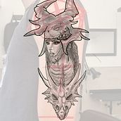 Mi proyecto del curso: Diseño e ilustración digital de tatuajes con Procreate. Traditional illustration, Graphic Design, Digital Illustration, Tattoo Design, and Digital Drawing project by Andy Barklyn - 09.06.2022