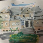 Mój projekt z kursu: Rysunek architektoniczny: kolor i artystyczna ekspresja. Esboçado, Desenho, e Sketchbook projeto de Olga Sobczak - 08.09.2022