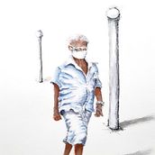 Meu projeto do curso:  Sketching de pessoas em aquarela. Sketching, Watercolor Painting, and Figure Drawing project by Leo Pontes - 09.07.2022