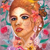 Mi proyecto del curso: Retrato ilustrado en acuarela Ein Projekt aus dem Bereich Traditionelle Illustration, Bildende Künste, Malerei, Zeichnung, Aquarellmalerei, Porträtzeichnung und Artistische Zeichnung von francisco_cortesaraya - 08.09.2022