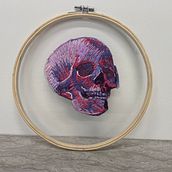 Mi proyecto del curso: Retratos bordados sobre tul. Embroider, Portrait Drawing, and DIY project by Salma Kazmi - 09.09.2022
