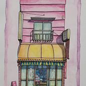 Japón: Tokyo y Mateusz Urbanowicz. Sketchbook, Architectural Illustration, Design, Watercolor Painting & Ink Illustration project by Selena G. - 09.09.2022